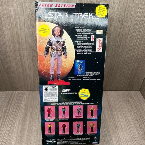 Star Trek Collector Series Lieutenant Worf Alien Edition- Playmates Toys - Picture 5 of 8